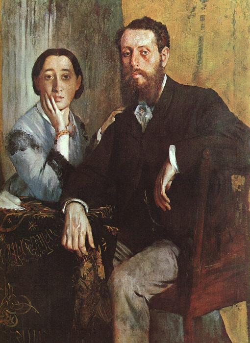 Edgar Degas The Duke and Duchess Morbilli oil painting image